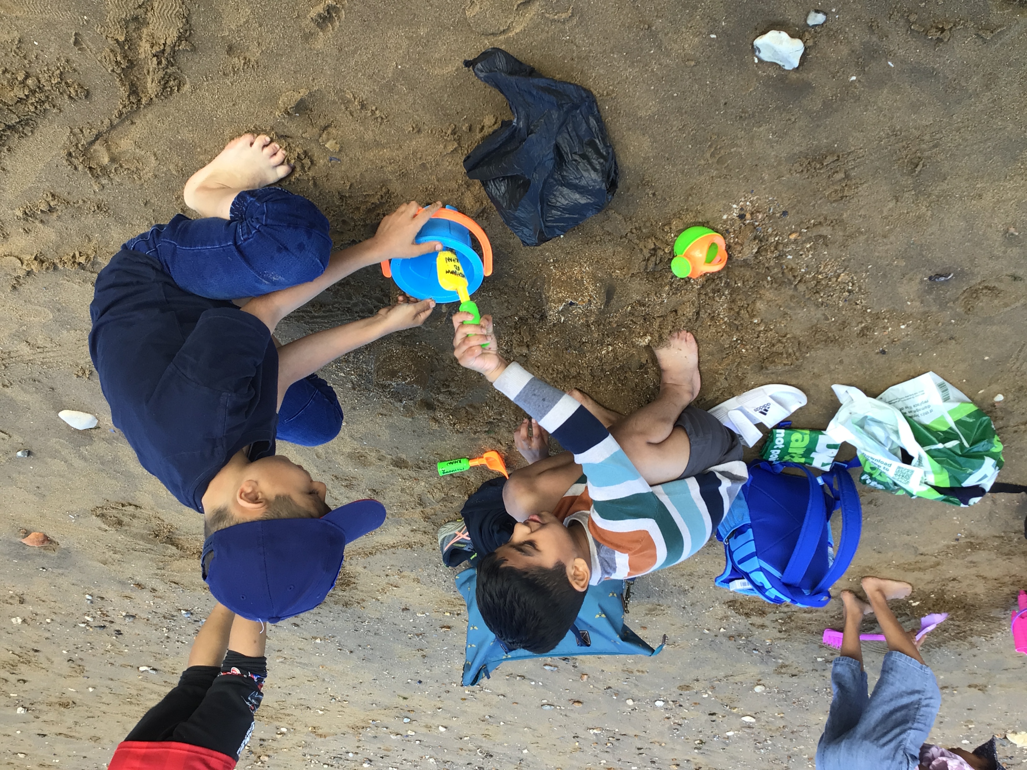 UPlands children at the beach